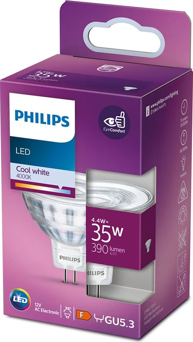 Philips Classic LED Reflektor GU5.3 4.4-35W/840