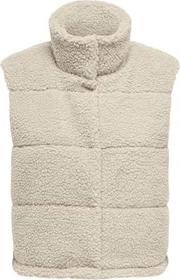 ONLY Sandra Teddyfell Weste pumice stone (Damen)