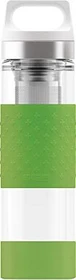 Sigg Hot & Cold Glass Insulated Isolierflasche 400ml grün