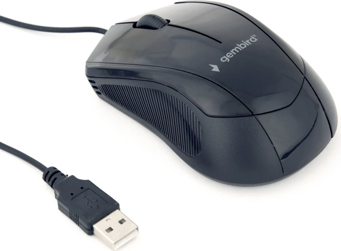 Gembird Optical Mouse 3B-02 schwarz, USB