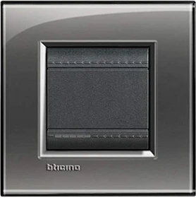 Bticino Livinglight Abdeckrahmen 1-fach, rauchgrau
