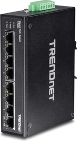 TRENDnet TI Hardened Industrial Railmount Gigabit Switch, 8x RJ-45, 200W PoE+ (TI-PG80)