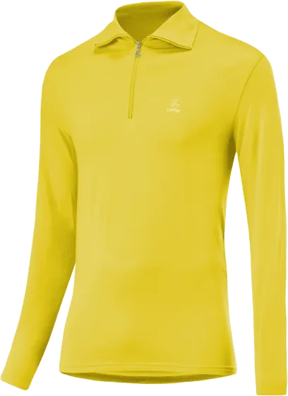 Löffler Midlayer Turtle Transtex Poloshirt langarm citrine (Herren)