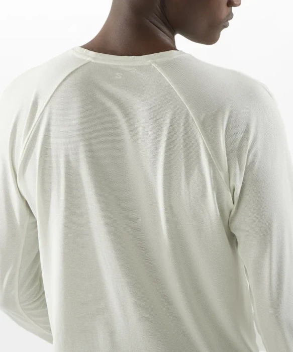 Salomon Shakeout Core Laufshirt langarm icicle (Herren)