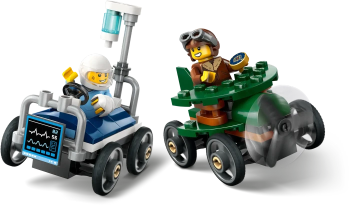 LEGO City - Flugzeug vs. Krankenhausbett