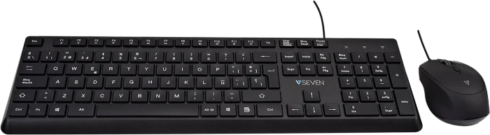 V7 CKU350 Tastatur und Maus Combo, USB, ES