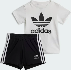 adidas Shorts T-Shirt Set schwarz/weiß (Junior)