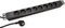 Value 19" Aluminium Steckdosenleiste, 1HE, 8-fach, 250V, schwarz, 1.8m Vorschaubild