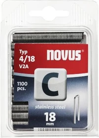 Novus Typ 4 V2A Edelstahl Tacker-Klammern, 18x6.1mm, 1100 Stück