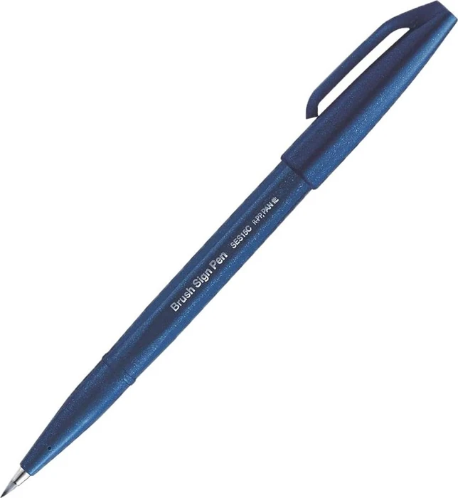Pentel Brush Sign Pen SES15C nachtblau