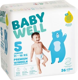 Babywell Premium Gr.5 Einwegwindel, 12-25kg, 36 Stück