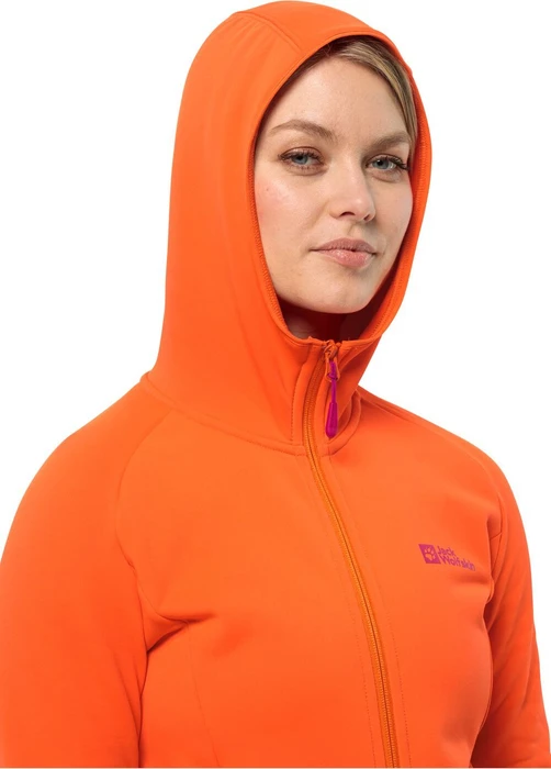 Jack Wolfskin Baiselberg Hoody FZ Jacke vibrant orange (Damen)