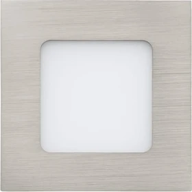 Eglo Fueva 1 eckig 8.5cm 2.7W 3000K Einbauleuchte nickel