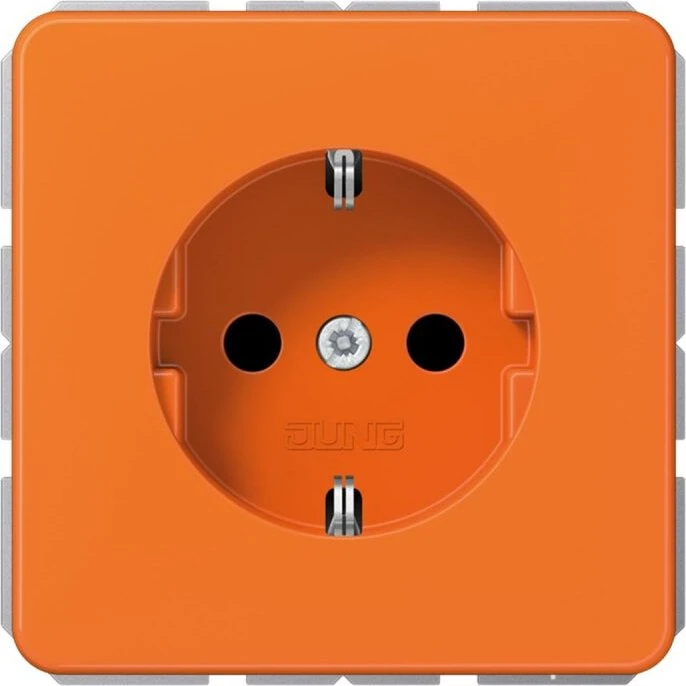 Jung Serie CD SCHUKO Steckdose Thermoplast 16A 250V, orange