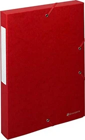 Exacompta Scotten Archivbox 40mm, A4, rot, 10er-Pack