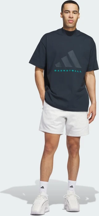 adidas Basketball 001 T-Shirt kurzarm aurora ink