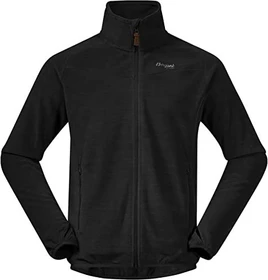 Bergans Hareid Fleece NoHood Funktionsjacke schwarz (Herren)