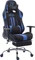 CLP Racing Limit Stoff Gamingstuhl mit Fußstütze, schwarz/blau Vorschaubild