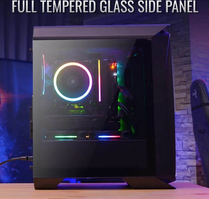 AeroCool Aero One Mini Eclipse, schwarz, Glasfenster