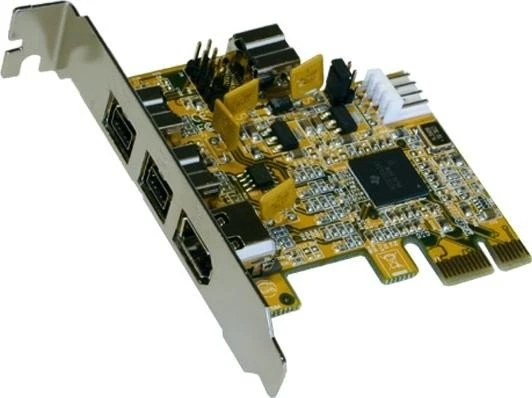 Exsys EX-16415-L, 3x FireWire 800/1x FireWire, PCIe x1