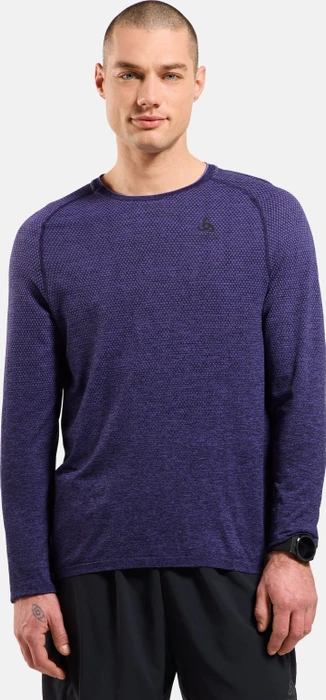 Odlo Essentials Seamless Laufshirt langarm eclipse melange (Herren)
