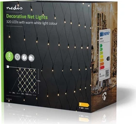 Nedis CLLN320 Dekorative Netzlichter Lichtervorhang LED 320x warmweiß