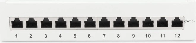Digitus Professional Patchpanel Cat6a, grau, 12-Port
