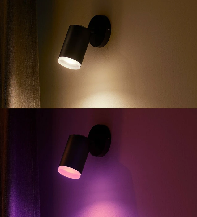 Philips Hue White and Color Ambiance Fugato Spot 1-flammig schwarz