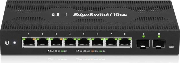 Ubiquiti EdgeSwitch 10 XP Desktop Gigabit Managed Switch, 8x RJ-45, 2x SFP, 15W passiv PoE