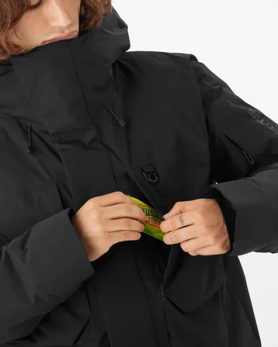 Salomon Outlife Waterproof Down Funktionsjacke deep black (Damen)