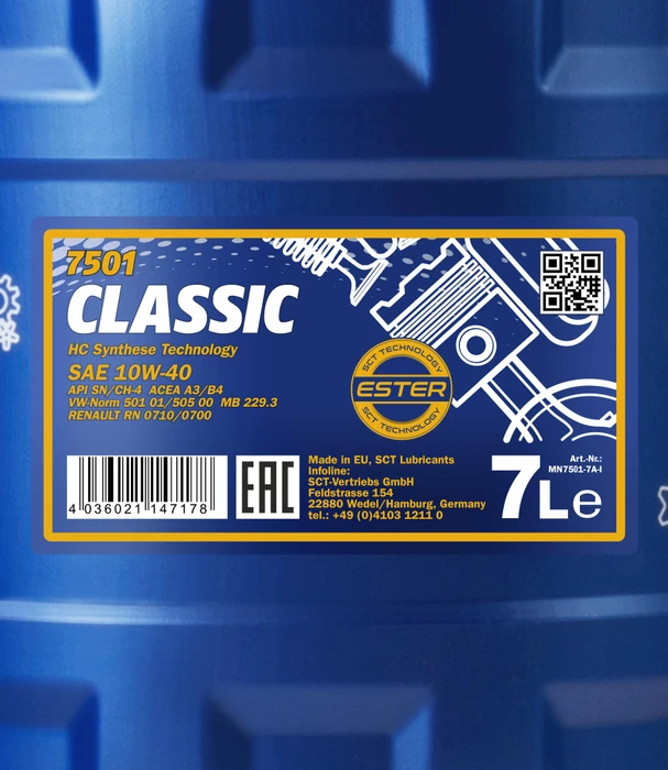 Mannol Classic 10W-40 7l