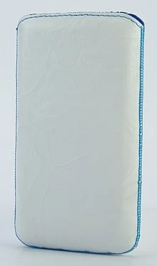 Emporia Ledertasche washed für Samsung Galaxy S2 weiß blau
