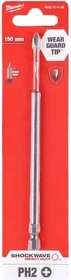 Milwaukee Shockwave Kreuzschlitz Bit 1/4", PH2x150mm, 1 Stück