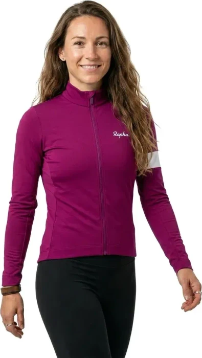 Rapha Core Winter Fahrradjacke mauve/white (Damen)