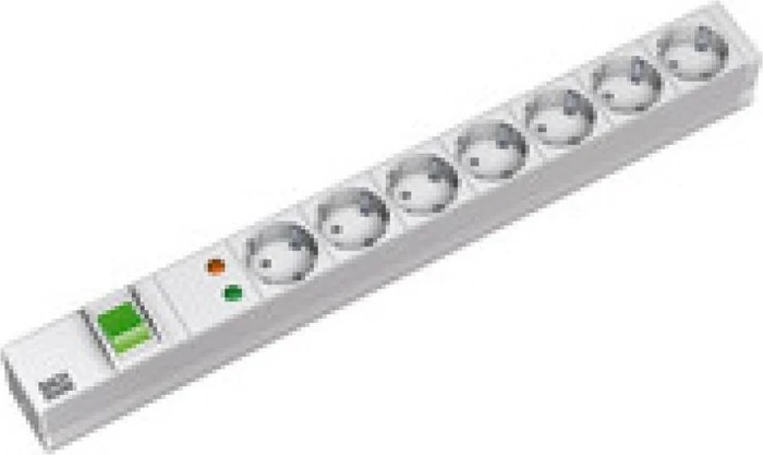Bachmann 19" IT PDU Basic, 1HE, 7-fach, 230V, grau, 2m (333.405)