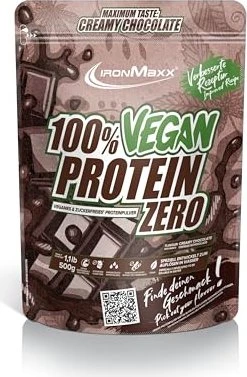 IronMaxx 100% Vegan Zero Protein Creamy Chocolate 500g
