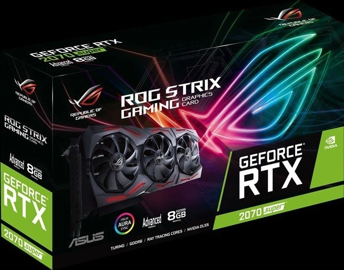 ASUS ROG Strix GeForce RTX 2070 SUPER Advanced, ROG-STRIX-RTX2070S-A8G-GAMING, 8GB GDDR6, 2x HDMI, USB-C, 2x DP