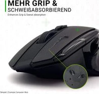 SensoryBoost Stealth Grip Tape für Logitech G502 X, Mouse Grip Tape, schwarz