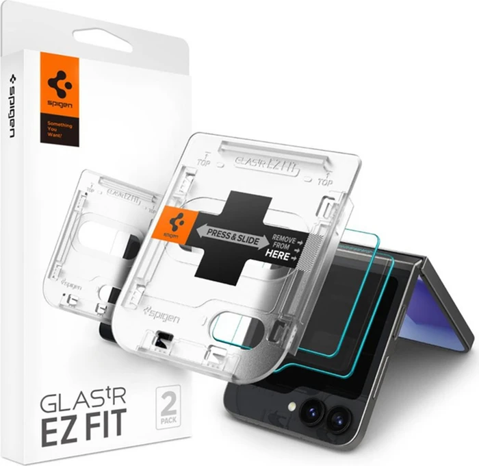 Spigen GLAS.tR EZ Fit Screen Protector für Samsung Galaxy Flip6