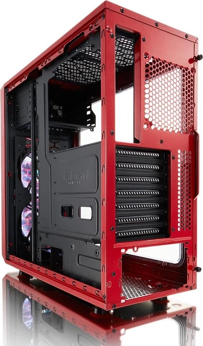 Fractal Design Focus G, rot, Acrylfenster