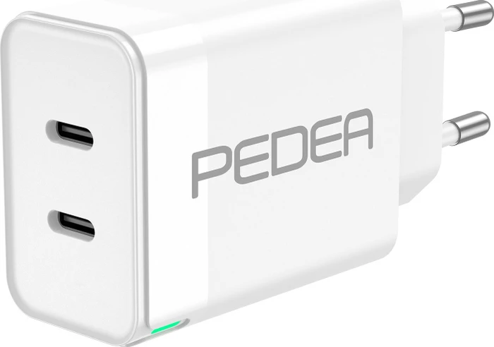 Pedea Reiselader Dual 40W für USB-C 180-240V 40 Watt max. weiß