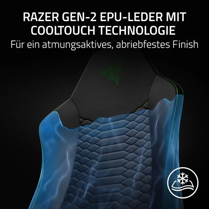 Razer Iskur V2 X NewGen Gamingstuhl, schwarz/grün