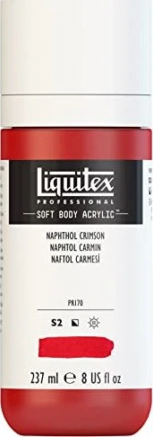 Liquitex Professional Soft Body Acrylic naphthol crimson, 237ml