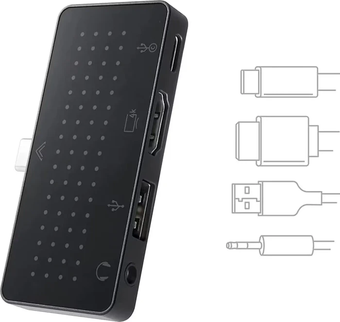 Twelve South StayGo mini schwarz, USB-C Hub, USB-C 2.0 [Buchse]