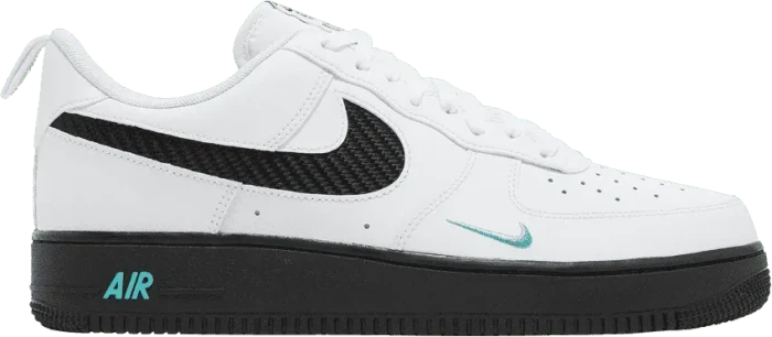 Nike Air Force 1 '07 white/black/washed teal (Herren)