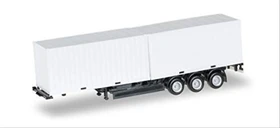 Herpa Containerchassis Krone mit 2x 20 ft. Container Chassis schwarz
