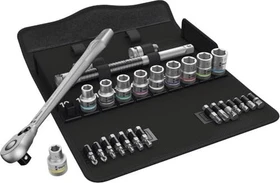 Wera 8100 SC 8 Zyklop Metal Switch Bitset/Steckschlüsselsatz inkl. Tasche, 28-tlg.