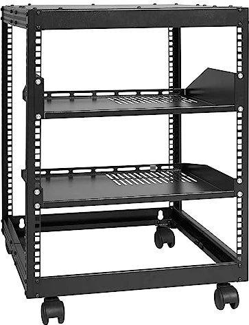 Vevor Universalgestell 12HE, mit Zubehör, schwarz, 585mm tief