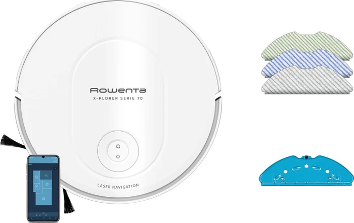 Rowenta RR8477WH X-plorer Serie S70 Saug-/Wischroboter weiß