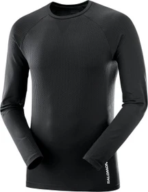Salomon Sense Aereo Seamless Funktionsshirt langarm deep black (Herren)